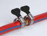 Delock Schlauchschelle mit Flügelmutter 25 - 40 mm 10 Stück schwarz