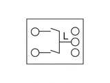 Delock Easy 45 Wippschalter 2fach 45 x 45 mm, weiß