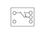 Delock Easy 45 Wippschalter Aus-Wechsel 45 x 45 mm, weiß