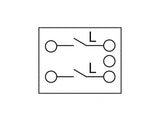 Delock Easy 45 Wippschalter 2-polig, 45 x 45 mm, weiß