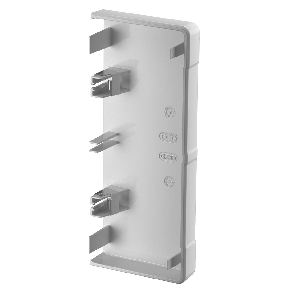 BETTERMANN Endstück GEB-K 130x53mm Kst GK-E53130LGR li/re lgr RAL7035 hfr