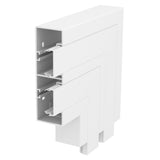 BETTERMANN Flachwinkel GEB-K UT/OT Kst GK-FS53165RW 53x165mm rws unbeh RAL9010