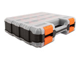 Delock Sortimentsbox mit 34 Fächern 320 x 270 x 80 mm orange / schwarz