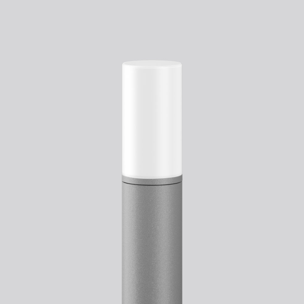 RZB Pollerleuchte HV57W IP65 E27 si Alu MEGA TUBE 612150.004 Gl_opal