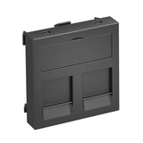 BETTERMANN Zentralplatte Mod-Jack 2f gr DTG-2A SWGR1 Schraubbef m.Staubschutz