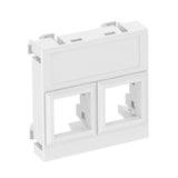 BETTERMANN Zentralplatte Mod-Jack 2f rws DTG-02LE RW1 Schraubbef m.Beschr.Feld