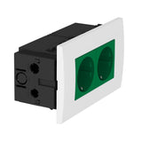 BETTERMANN Steckdose 2f gn mt GEB-K IP20 SDE-RW D0GN2