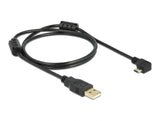 Delock Kabel USB-A Stecker > USB micro-B Stecker gewinkelt 90° links / rechts
