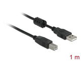 Delock Kabel USB 2.0 Typ A Stecker > USB 2.0 Typ B Stecker 1 m schwarz