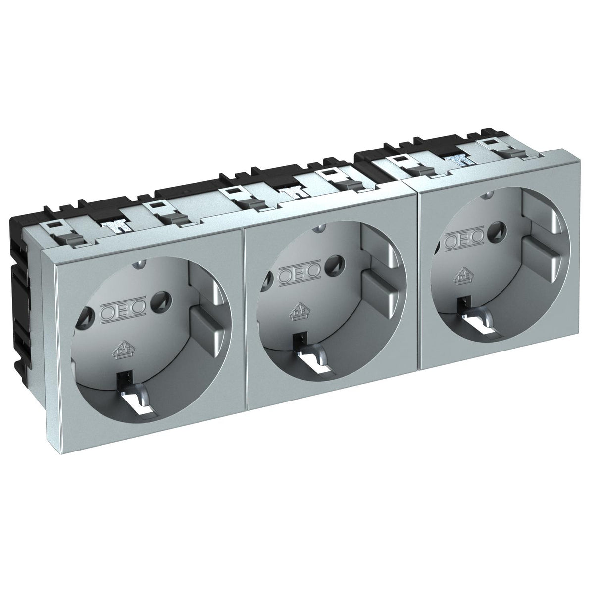 BETTERMANN Steckdose 3f alu mt GEB-K STD-D0 AL3 m.BS IP20