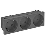 BETTERMANN Steckdose 3f sw/gr mt GEB-K STD-D3S SWGR3 m.BS IP20