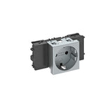 BETTERMANN Steckdose 1f alu mt GEB-K STD-D0C AL1 m.BS IP20