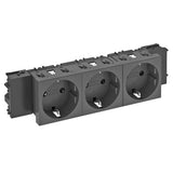 BETTERMANN Steckdose 3f sw/gr mt GEB-K STD-D0C SWGR3 m.BS IP20