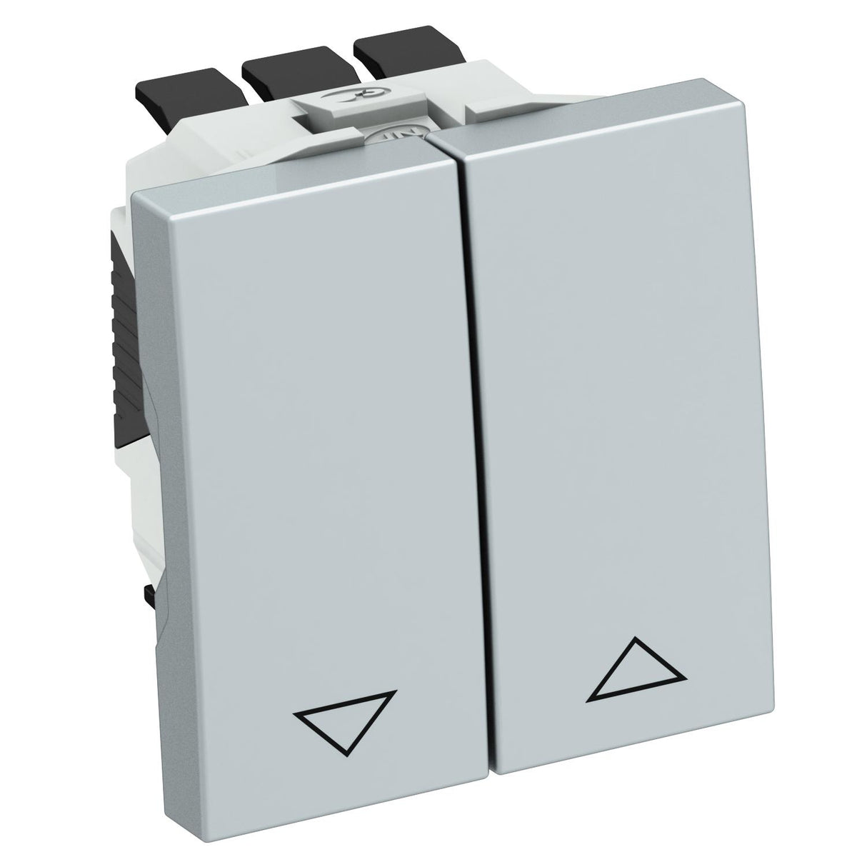 BETTERMANN Jalousieschalter -Einsatz alu RT-BS AL1 glz Wippe IP20 1p