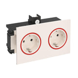 REHAU Steckdose 2f cws mt GEB-K m.BS SIGNA IN BRK 2STD cwsrt IP20