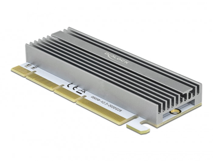 Delock PCI Express x16 (x4 / x8) Karte zu 1 x NVMe M.2 Key M mit LED Beleuchtung