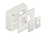 Delock Easy 45 Aufputzgehäuse 82 x 82 mm, weiß
