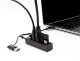 Delock 3 Port USB 5 Gbps Hub + SD und Micro SD Card Reader mit USB Type-C™ oder USB Typ-A Anschluss