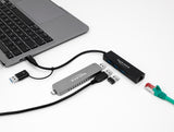 Delock 3 Port USB 3.2 Gen 1 Hub + Gigabit LAN mit USB Type-C™ oder USB Typ-A Anschluss