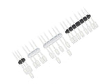 Delock Kabelhalter selbstklebend Kombi Set 4 Stück schwarz / weiß
