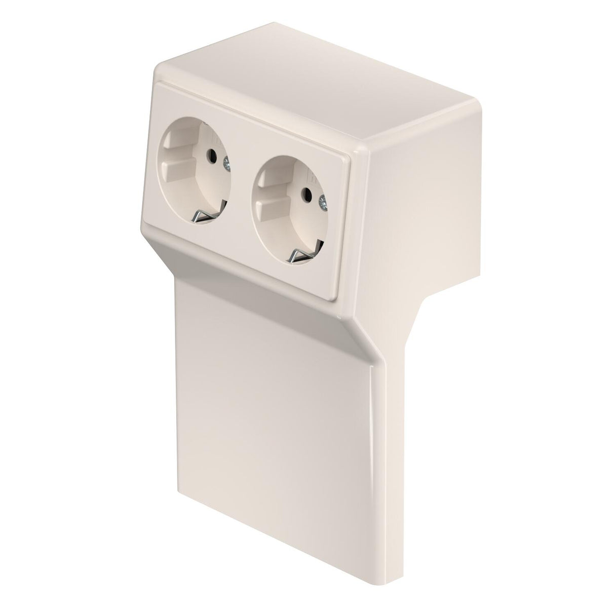 REHAU Geräteträger SL-K 1f cws 104x40mm RAUDUO RD 2GT40105 cws 2x Steckdose