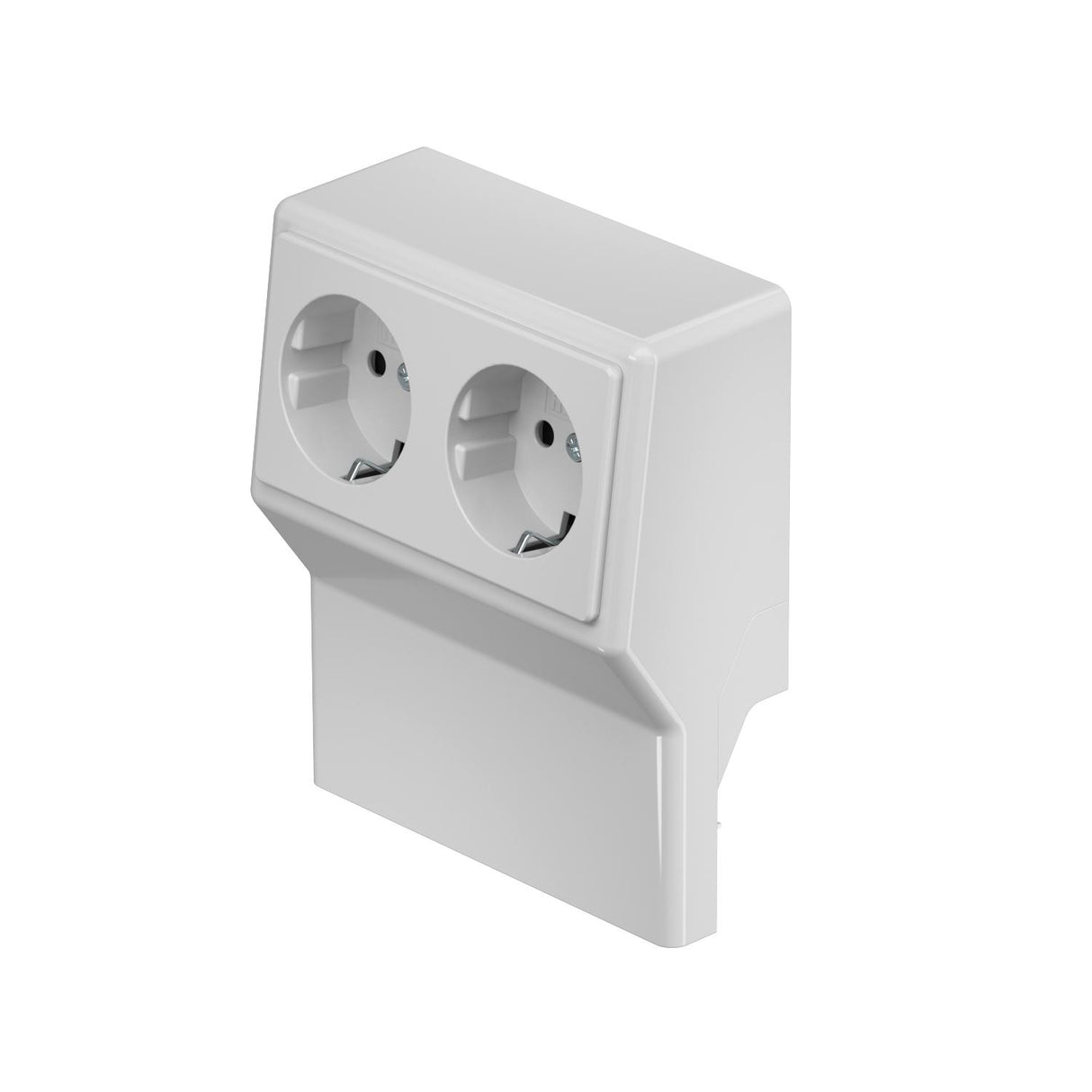 REHAU Geräteträger SL-K 1f lgr 50x20mm SL 2GT5070 lgr 2x Steckdose bestückt