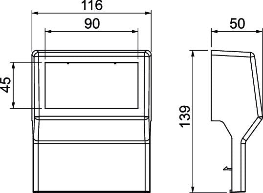 BETTERMANN Geräteträger SL-K 2f cws SL GT5070M45 cws 70x20mm Standard