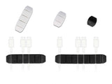 Delock Kabelhalter trapezförmig selbstklebend Kombi Set 10 Stück schwarz / weiß