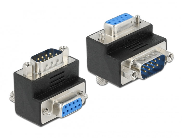 Delock D-Sub 9 Pin Stecker > Buchse 270° gewinkelt