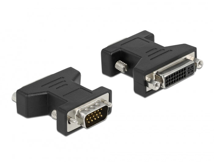Delock Adapter DVI 24+5 Buchse zu VGA 15 Pin Stecker