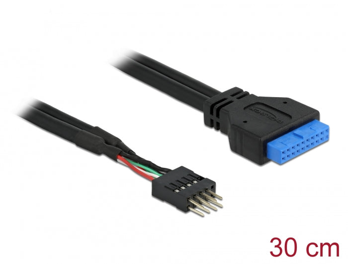 Delock Kabel USB 3.0 Pin Header Buchse > USB 2.0 Pin Header Stecker 30 cm