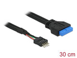 Delock Kabel USB 3.0 Pin Header Buchse > USB 2.0 Pin Header Stecker 30 cm
