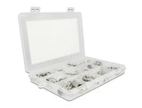 Delock Crimpbox 48-teilig 50 Ohm mit BNC, TNC und N Konnektoren