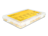 Delock Crimpbox 120-teilig 50 Ohm mit SMA, SMB und RP-SMA Konnektoren