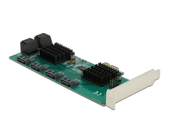 Delock 8 Port SATA PCI Express x1 Karte - Low Profile Formfaktor