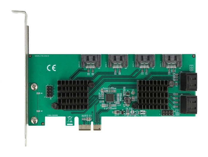 Delock 8 Port SATA PCI Express x1 Karte - Low Profile Formfaktor