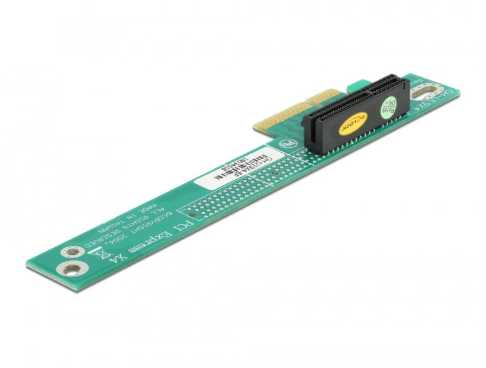 Delock Riser Karte PCI Express x4 > x4 90° links gewinkelt