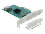 Delock PCI Express x4 Karte zu 4 x SATA 6 Gb/s RAID und HyperDuo - Low Profile Formfaktor
