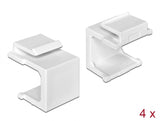 Delock Keystone Abdeckung weiß 4 Stück
