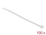 Delock Kabelbinder transparent L 200 x B 3,6 mm 100 Stück
