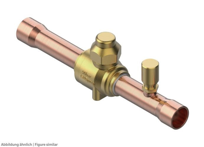 Kugelabsperrventil GBCH 16s 16mm löt ODFfür CO2, mit Schraderventil, max.90 bar*