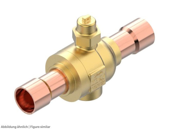 Kugelabsperrventil GBCT 28s 1-1/8" löt CO2, ohne Schraderventil,max.140 bar,ODF