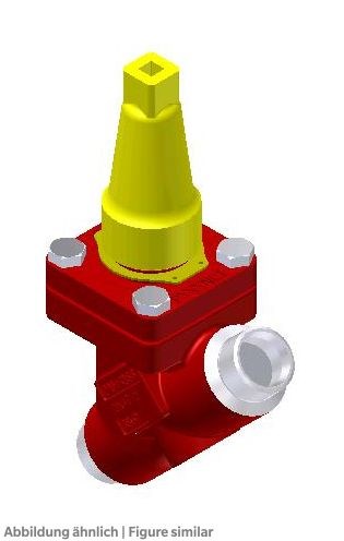 Handdrosselventil Danfoss REG-SB 20 DIN DCH Kappe
