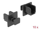Delock Staubschutz für USB 3.0 Typ-B Buchse mit Griff 10 Stück schwarz