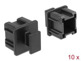 Delock Staubschutz für Mini SAS HD SFF 8644 Buchse mit Griff 10 Stück schwarz