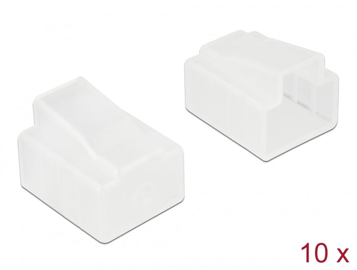 Delock Staubschutz für RJ45 Stecker 10 Stück transparent