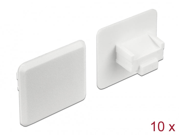 Delock Staubschutz für RJ45 Buchse ohne Griff 10 Stück weiß