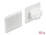 Delock Staubschutz für RJ45 Buchse ohne Griff 10 Stück weiß