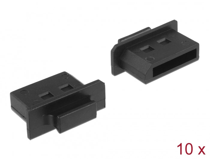 Delock Staubschutz für DisplayPort Buchse mit Griff 10 Stück schwarz