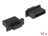 Delock Staubschutz für DisplayPort Buchse mit Griff 10 Stück schwarz